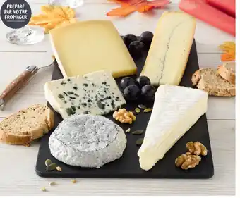 Super U Plateau de fromages ,50 a la carte 7/8 personnes choisissez 5 portions parmi offre