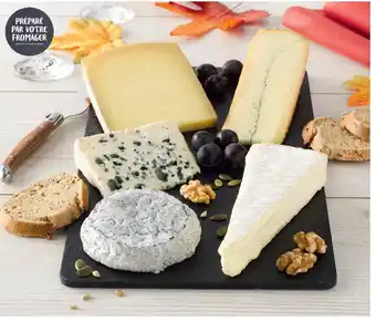 Super U Plateau de fromages a la carte 8/10 personnes choisissez 7 portions parmi offre