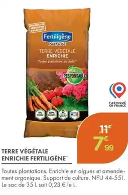 Point Vert FERILIGENE Terre végétale enrichie offre