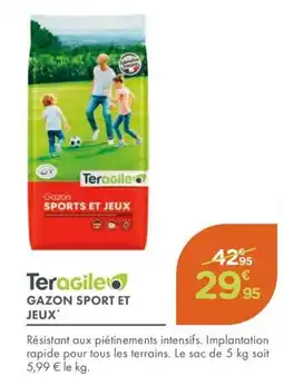 Point Vert TERAGILE Gazon sport et jeux offre