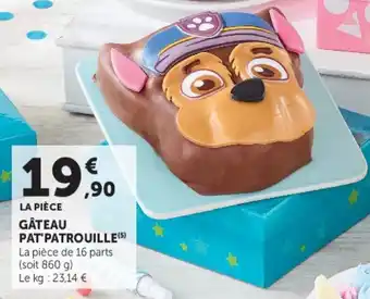 Super U Gâteau pat'patrouille offre