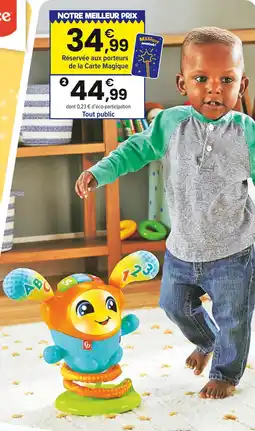 JouéClub Fisher-Price DJ LE ROBOT DANSEUR À REBOND | 9 mois offre