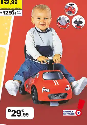 JouéClub Smoby Porteur auto rouge offre