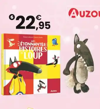JouéClub AUZOU Coffret peluche loup offre