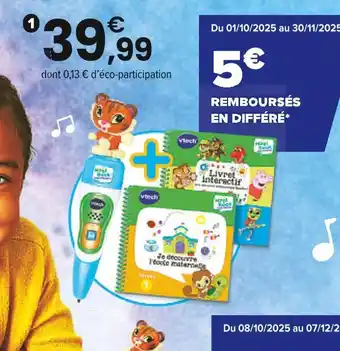 JouéClub VTECH Magibook story’friends starter pack | 2 ans offre