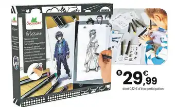 JouéClub Sycomore TABLETTE LUMINEUSE A5 CRÉATION DE PERSONNAGES MANGA | 10 ans offre