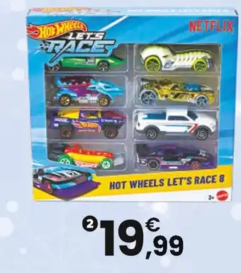 JouéClub HOT WHEELS PACK 8 VOITURES LET’S RACE 1/64ÈME | 3 ans offre