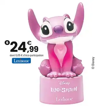 JouéClub LEXIBOOK Veilleuse personnage angel avec enceinte sans fil | 3 ans offre