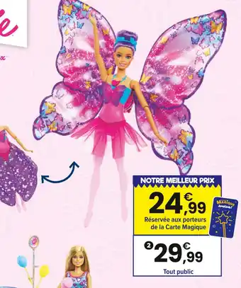 JouéClub BARBIE DANSEUSE PAPILLON | offre