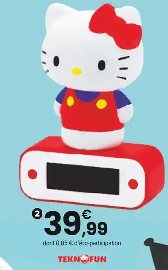 JouéClub TEKNOFUN Réveil lumineux offre