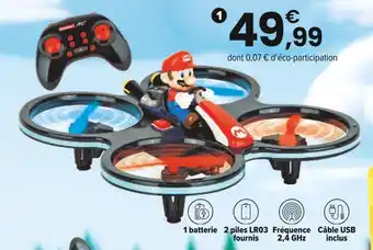 JouéClub MINI MARIO COPTER 2,4 GHZ RC | 8 ans offre
