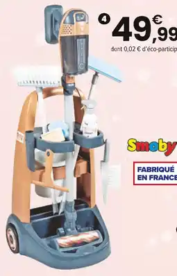 JouéClub SMOBY Chariot de ménage rowenta et aspirateur balai | 3 ans offre