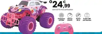 JouéClub 4x4 cascadeur rose rc 1/18ème offre