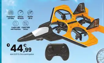 JouéClub Team City AVION DE CHASSE offre