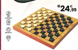 JouéClub Mon jeu de dames pliable en bois offre