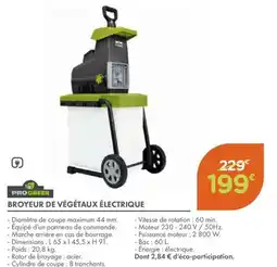 Point Vert Broyeur de végétaux électrique offre
