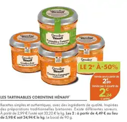 Point Vert Les tartinables corentine hénaff offre