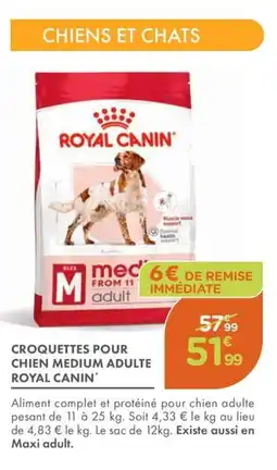 Point Vert ROYAL CANIN Croquettes pour chien medium adulte offre