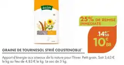 Point Vert Graine de tournesol strié coustenoble offre