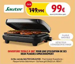 Darty SAUTER Grille-viande GRILS2100 offre