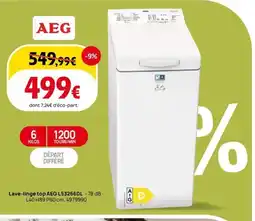 Darty AEG Lave-linge top L53266DL offre