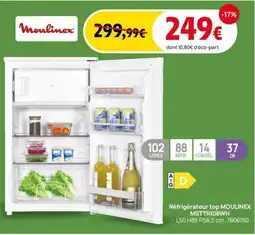 Darty MOULINEX Réfrigérateur top msttr108wh offre