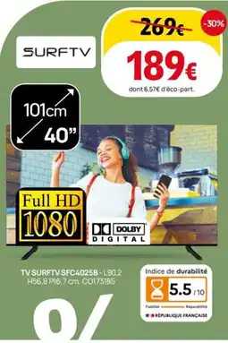 Darty SURFTV Tv sfc4025b-l90,2 offre