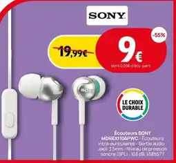 Darty SONY Écouteurs mdrex110apwc offre