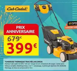 Rural Master Tondeuse thermique tractee lm2 drs35 offre