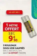 Rural Master Dim - 2 rouleaux sous-vide gaufres offre