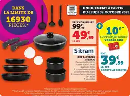 Bi1 Set 14 pieces sitram offre