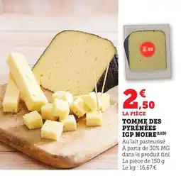 Bi1 Tomme des pyrénées igp noire offre