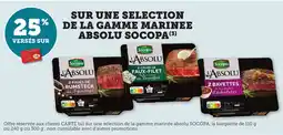 Bi1 SUR UNE SELECTION DE LA GAMME MARINEE ABSOLU SOCOPA offre