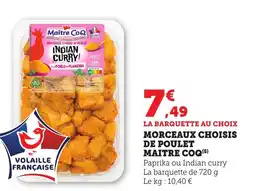 Bi1 Morceaux choisis de poulet maitre coq offre