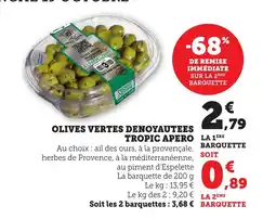 Bi1 Olives vertes denoyautees tropic apero offre