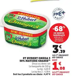 Bi1 St hubert omega 3 au choix 50% matiere grasse offre