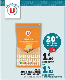 Bi1 Rape aux 3 fromages pasteurises u offre