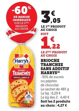 Bi1 Brioche tranchee sans additif harrys offre