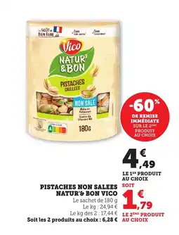 Bi1 Pistaches non salees natur's bon vico offre