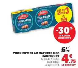 Bi1 Thon entier au naturel msc saupiquet offre