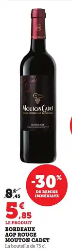 Bi1 Bordeaux aop rouge mouton cadet offre