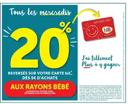 Bi1 AUX RAYONS BÉBÉ offre