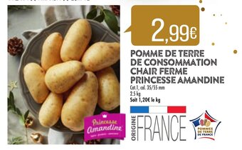 Match Pomme De Terre De Consommation Chair Ferme Princesse Amandine offre