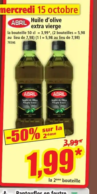 Norma ABRIL Huile d'olive extra vierge offre
