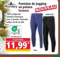 Norma RONLEY Pantalon de jogging en polaire homme offre