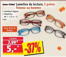 Norma Lunettes de lecture, 5 paires offre
