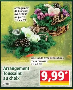 Norma Arrangement Toussaint au choix offre