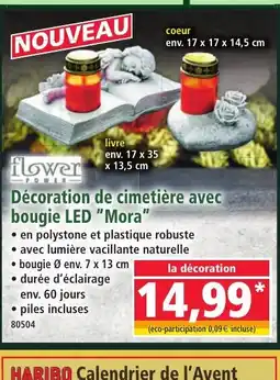 Norma Décoration de cimetière avec bougie LED Mora offre