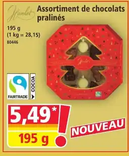 Norma HAMLET Assortiment de chocolats pralinés offre
