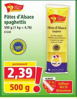 Norma Pâtes d'Alsace spaghettis offre